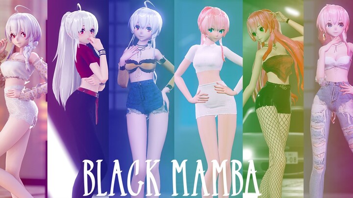 [MMD/4K/60FPS] ทัวร์เสียง การแสดงเครื่องแต่งกายที่มีเสียงอ่อน - Black mamba