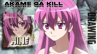 DRAWING||MINE-Akame Ga Kill☆Part 2(coloring)
