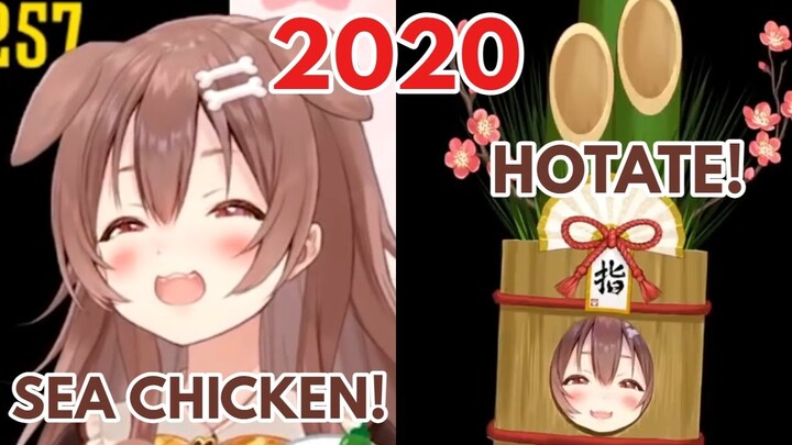 Korone says "SEA CHICKEN" & "HOTATE" after a long time