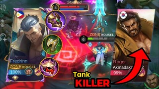 TANK KILLER ROGER VS. FREDRIN | FREDRIN 2024 BEST BUILD | FREDRIN GAMEPLAY