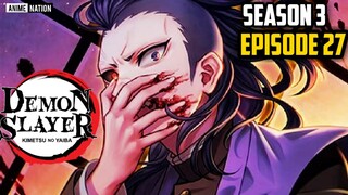 DEMON SLAYER SEASON 3 EPISODE 27 IN HINDI | MANGA  Chapter 124 | by ANIME NATION