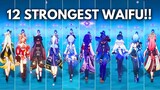 12 STRONGEST WAIFU !! BEST NUKE SHOWCASE [ Genshin Impact ]