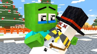 Monster School: Poor Baby Zombie and R.I.P Snowman - Sad Story | Minecraft Animation