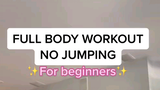Full Body Workout NO JUMPING for Beginners
