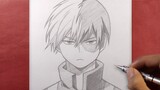 How to Draw Todoroki Shouto - [Boku no Hero Academia]