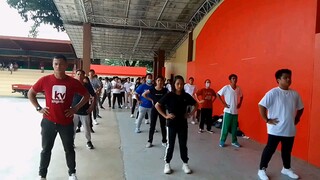 straight ching and Zumba volleyball step