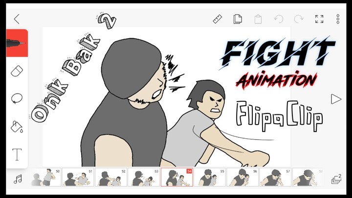 FlipaClip Fight Animation Ong Bak 2