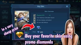 How to buy products using promo diamonds | Tricks promo diamonds for discounted skins