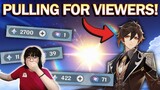 PULLING ZHONGLI FOR MY VIEWERS! I spent all my luck... | Genshin Impact 2.4