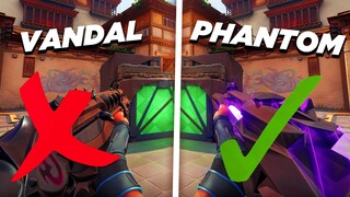 Why the Phantom is BETTER than Vandal in Valorant...