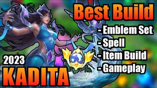 KADITA BEST BUILD 2023 | TOP 1 GLOBAL KADITA BUILD | KADITA - MOBILE LEGENDS | MLBB