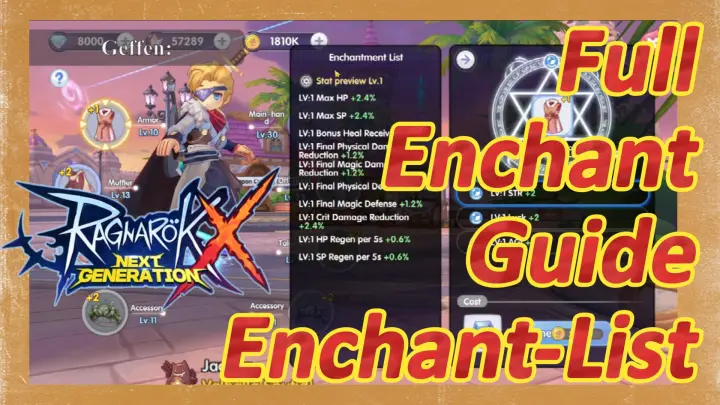 Full Enchant Guide + Enchant-List | Ragnarok X: Next Generation