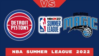 🔴LIVE - Detroit Pistons vs Orlando Magic  | NBA Summer League 2022 | July 16, 2022