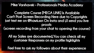 Mike Varshavski – Professionals Media Academy course download