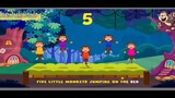 Five Little Monkeys |Nursery Rhymes & Lyrics - Cartoon For Kids
