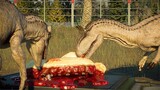 🌍 Jurassic World Evolution 2  - 3x CRYOLOPHOSAURUS vs 2x ANKYLOSAURUS (DINOSAURS BATTLE)