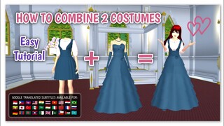 How to Combine 2 Costumes Tutorial | Sakura School Simulator