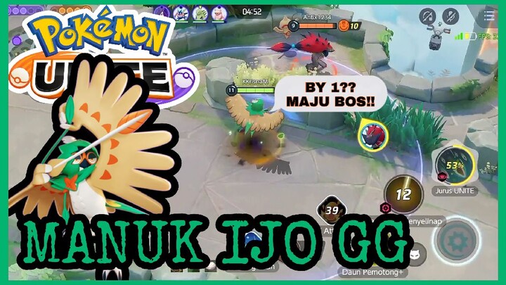 "MANUK IJO" DECIDUEYE EPIC MOMENT | POKEMON UNITE INDONESIA