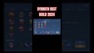 Dyrroth Best Build 2024 (Part 2) #shorts #mlbb