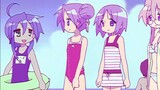 [MAD]Vaporsteam style old anime <Lucky Star>|<Chaiyu no Calling>