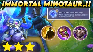 3 STAR MINOTAUR.!! CRAZY DAMAGE.!! MAGIC CHESS MOBILE LEGENDS