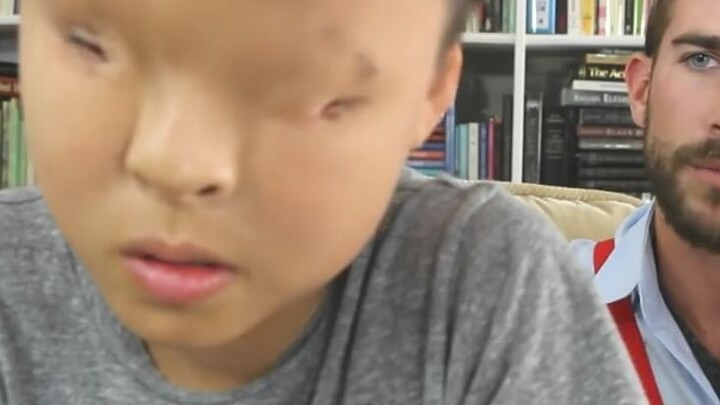 Perubahan yang terjadi pada seorang anak laki-laki Cina buta berusia 7 tahun yang diadopsi oleh sebu