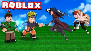 GANHEI PODERES E LUTEI COM NINJAS SUPER FORTES NO ROBLOX!! (Anime Battlegrounds X)