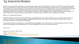 5g Industrial Modem