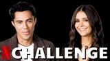LOVE HARD Cast Plays The "QUICKFIRE MOVIE QUESTIONS" Challenge With Nina Dobrev & Darren Barnet