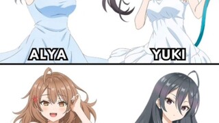 character cewek di anime Alya sometimes hides her feelings in Russian😍🥰