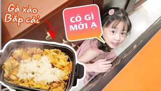 LÀM MÓN "GÀ XÀO BẮP CẢI" ĂN MỪNG NHÀ CÓ ĐỒ MỚI