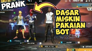 PRANK JADI BOT DI GLOBAL LANGSUNG DI KICK ||FREE FIRE PRANK