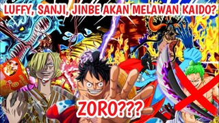 REVIEW ONE PIECE 993 - Luffy, Jinbe, Sanji Akan Melawan Kaido! Zoro? Formasi Baru Trio Monster SHP!