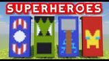 ✔ TOP 4 SUPERHERO BANNERS IN MINECRAFT - MARVEL