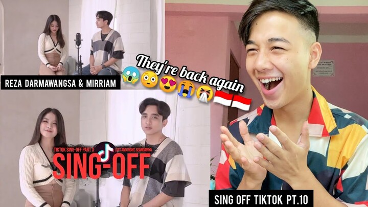 SING-OFF TIKTOK SONGS PART X (Left And Right, Tak Ingin Usai, 8 Letters) vs Mirriam Eka | REACTION
