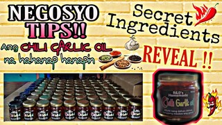 Negosyo Tips!! Home Made Chili Garlic Oil (Maliit na Puhunan Malaki ang kita)