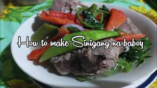 How to make Sinigang na Baboy (Buto-buto)