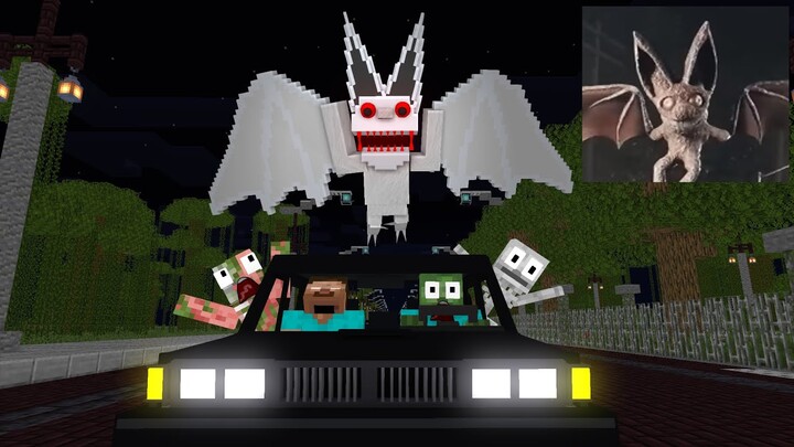 Monster School : MONSTER BAT HORROR CHALLENGE - Funny Minecraft Animation