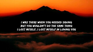 I lost myself in loving you by Jamie miller ( lyrics video)