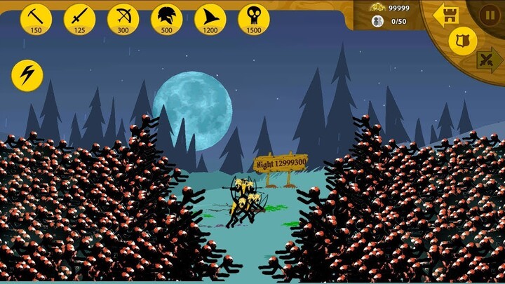 ARCHIDON VS 1M ZOMBIE , NIGHT 12999300 - HACK STICK WAR LEGACY
