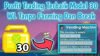 Profit Mass Terbaik Modal 30 WL ke 400 WL? | Ngemass Tanpa break | Growtopia Indonesia