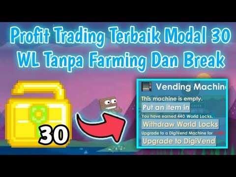 Profit Mass Terbaik Modal 30 WL ke 400 WL? | Ngemass Tanpa break | Growtopia Indonesia