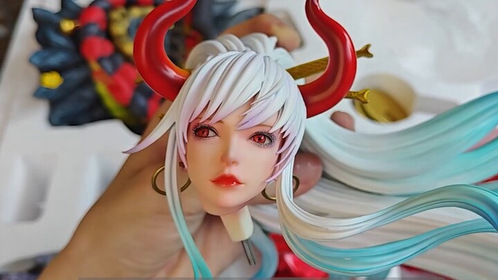 [Model Buah/Umpan Balik Unboxing Penggemar] 1/4 Dragon Studio "One Piece" Wano Yamato GK Patung PCS 