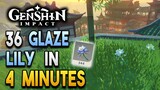 Glaze Lily Locations - Fast and Efficient - Ascension Materials -【Genshin Impact】