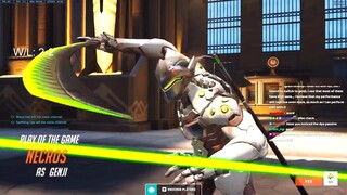 NECROS DOMINATING AS GENJI - OVERWATCH 2 GAMEPLAY