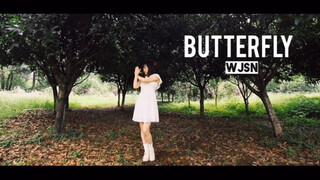 宇宙少女《BUTTERFLY》外景速翻 森系白裙版