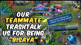 OUR TEAMMATE TRASH TALK US FOR BEING "BISAYA", WHAT HAPPENED NEXT IS PRICELESS!