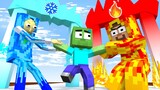 Monster School: Destiny Run Challenge - Ice vs Fire | Minecraft Animation
