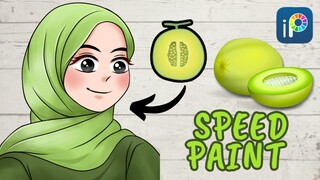 SPEED PAINT Si Manis Gadis Melon 🍈💚