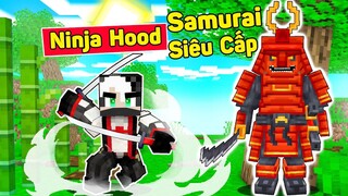 REDHOOD 24 GIỜ LÀM NINJA BẢO VỆ MỀU TRONG MINECRAFT*NINJA REDHOOD TIÊU DIỆT SAMURAI HUYỀN THOẠI